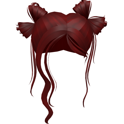 y2k Loose Buns in Crimson Red Roblox item