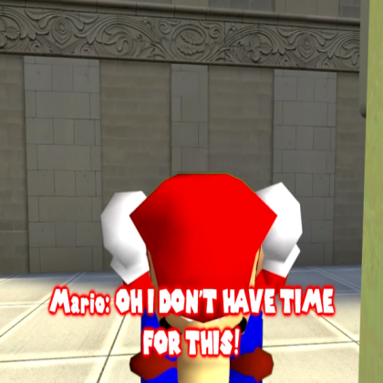 #### mario i don't have time for this Roblox decal