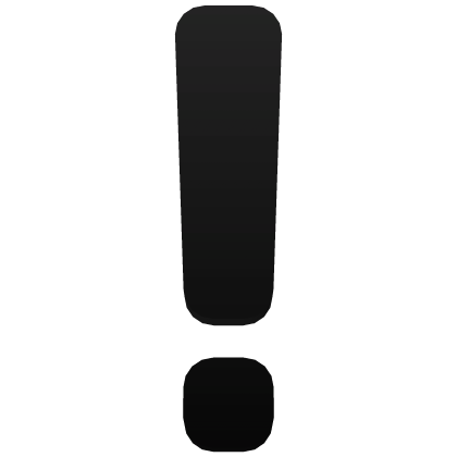 Black Exclamation Point Roblox item