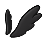 Dark Cartoon Wings