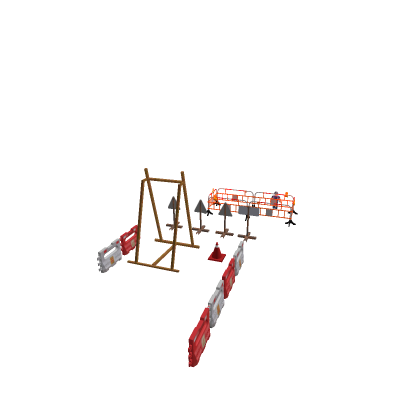 [FM]HK construction special road sign