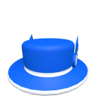 Blue and White Winged Tophat