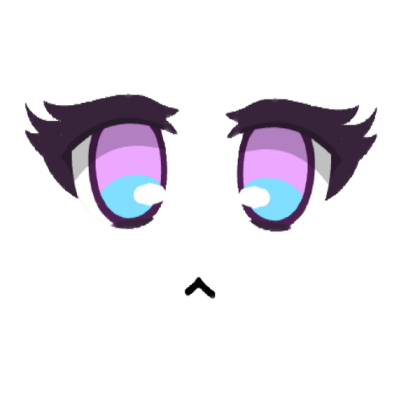 Really cute anime face Roblox decal