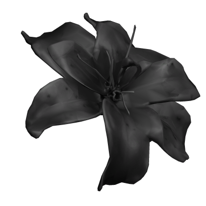 Black Tropical Lilly flower On Your Hair Roblox item