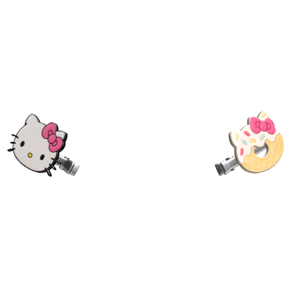 𝓓 | hk donut hairclip hot pink