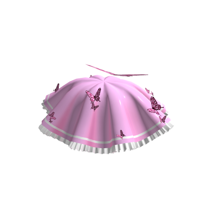 Preppy Butterfly Skirt in Pink thumbnail