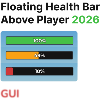 Player Overhead Health Display - simple health bar preview 1