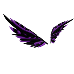 [ Gift ] Violet Goth Giftwrap Wings
