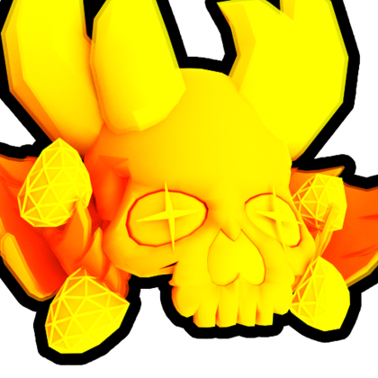 Gold Obsidian Skull