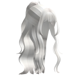 White Half Up Half Down Curly Hair - RBCs
