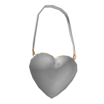 White Heart Purse