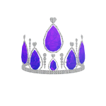 Glowing Purple Gemstone Tiara