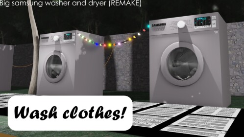 Big Samsung washer and dryer (REMAKE)