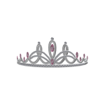 Beauty Pink Diamond Tiara