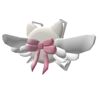 [1.0] Cute Kitty Bow Backpack in Pink  Roblox item