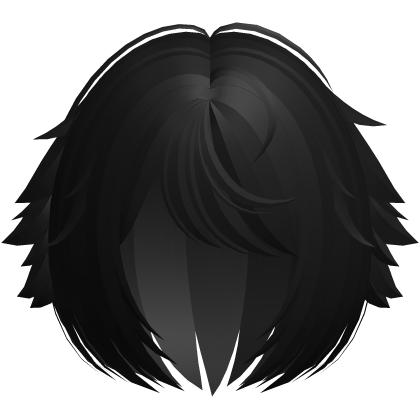 messy fluffy kitty tufts bob in black