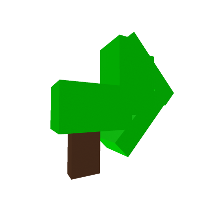Green 1 Way Arrow Sign