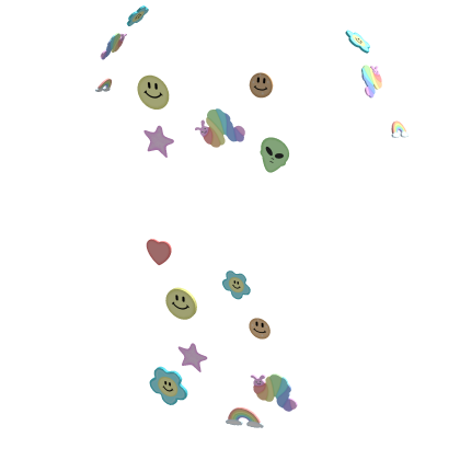 decora harajuku kandi pastel colors body stickers
