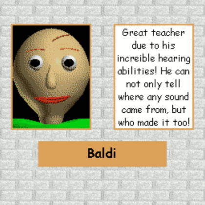 Baldi_Poster Roblox decal