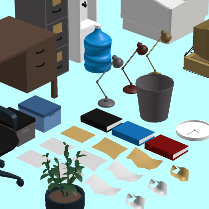 Low Poly Office Supply Pack