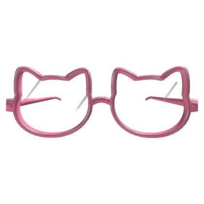 Cute Pink Cat Round Glasses 🐱💗 Roblox item