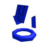 Blue Flying Dominos