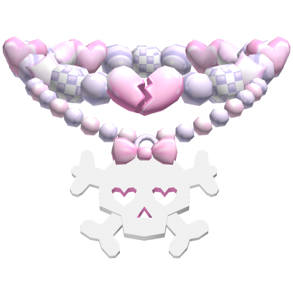 Cute Harajuku Cluttered Necklace (Pastel Pink) Roblox item