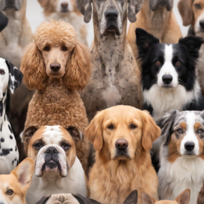 Staring Dog Army Meme Background Puppy Crowd Funny