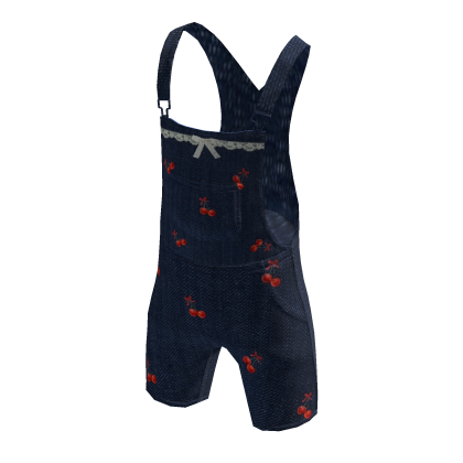 Cherry Denim Overalls thumbnail