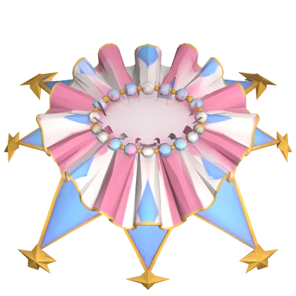 Pastel Ruffled Jester Collar w/ Pearls neck | Roblox Item - Rolimon's