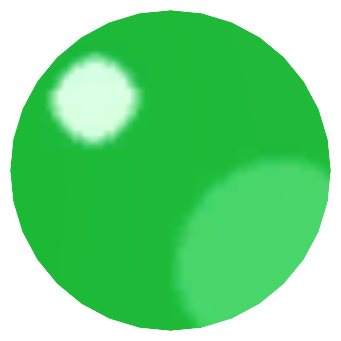 Shiny Round Forehead Gem (Green)