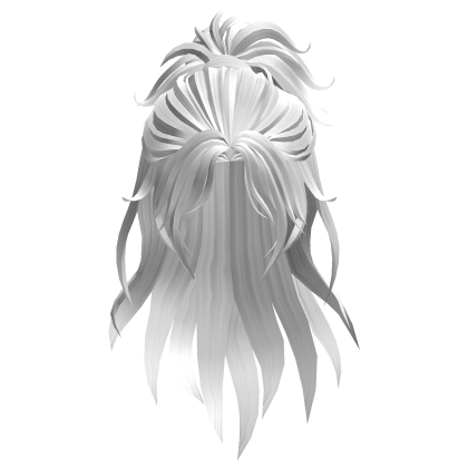 Long Layered Wolf Cut Hair - White