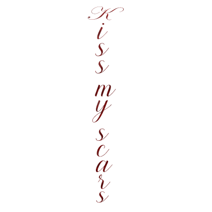 ♱ Spine Tattoo ‘Kiss my scars’ (Red)