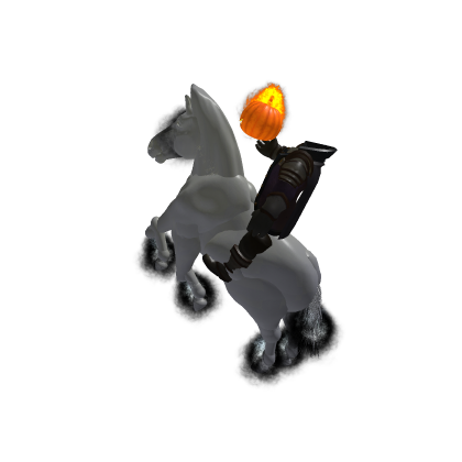 Metal Headless Horseman Statue