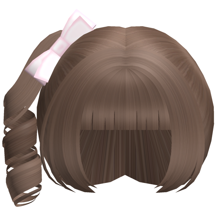 milktea kawaii curly side ponytail cutie