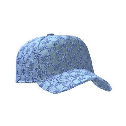Gorra Monograma De Diseñador Blue (Hacia Atrás) Roblox item