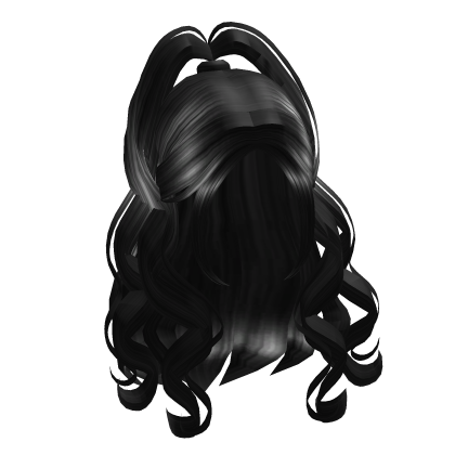 Long Cute Girl Hair - Really Black Roblox item