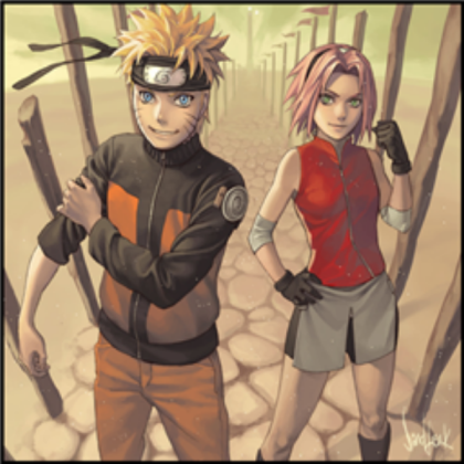 Naruto and Sakura Roblox decal