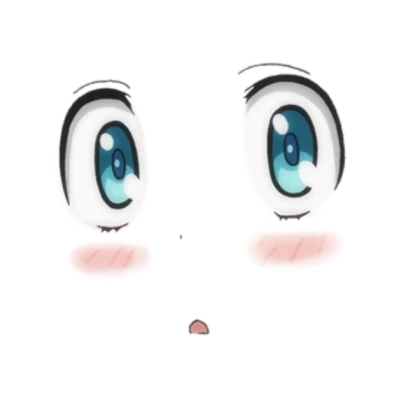 An anime face
