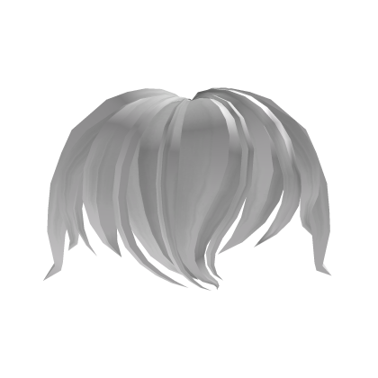 White Short Fluffy Front Hair Roblox item