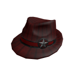 Crimson Veteran Combat Fedora