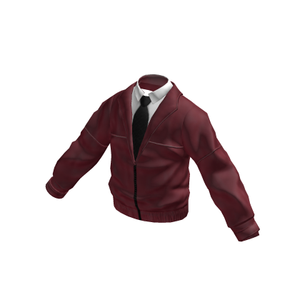 Burgundy Jacket w/ Polo & Tie