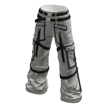 aprelle Y2k Warrior Cargo Pants Ivory and Black thumbnail
