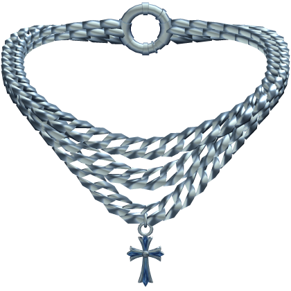 Blue Cross Iced Out Cuban Chain Roblox item