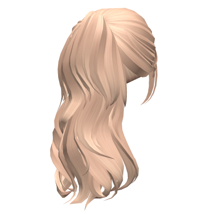 Cute Loose Curly Ponytail Hair (Blonde) Roblox item