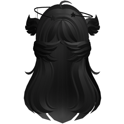 Black Angelic Hair W Halo