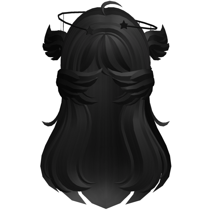 Black Angelic Hair W Halo