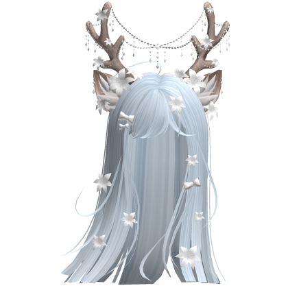 Ethereal Christmas Fairy Fawn Hair w/ Antlers