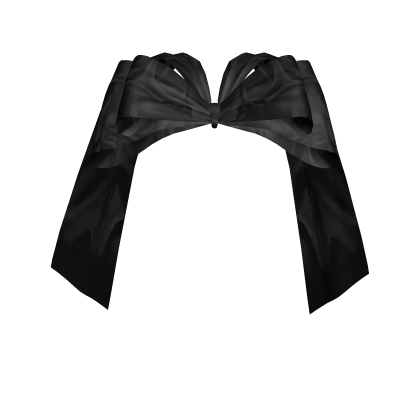 Indie Silk Hair Bow in Black Roblox item