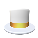 White and Golden Top Hat